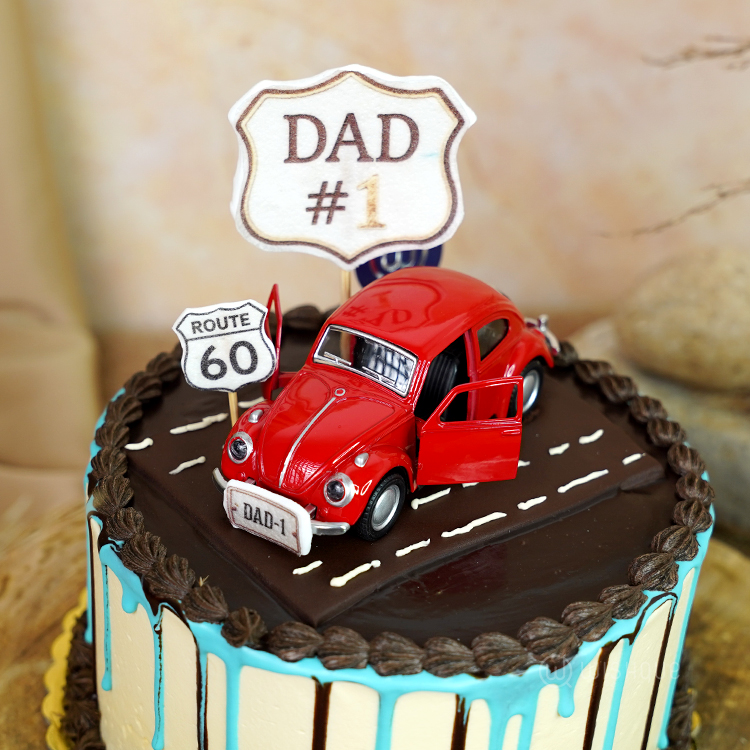 Vintage Cruiser Dad Edition Buttercream Ganache Cake