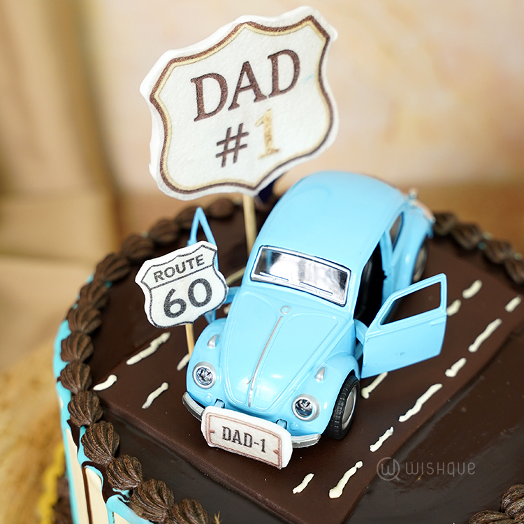 Vintage Cruiser Dad Edition Buttercream Ganache Cake
