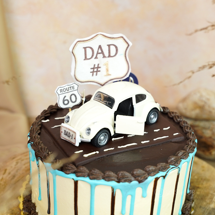 Vintage Cruiser Dad Edition Buttercream Ganache Cake