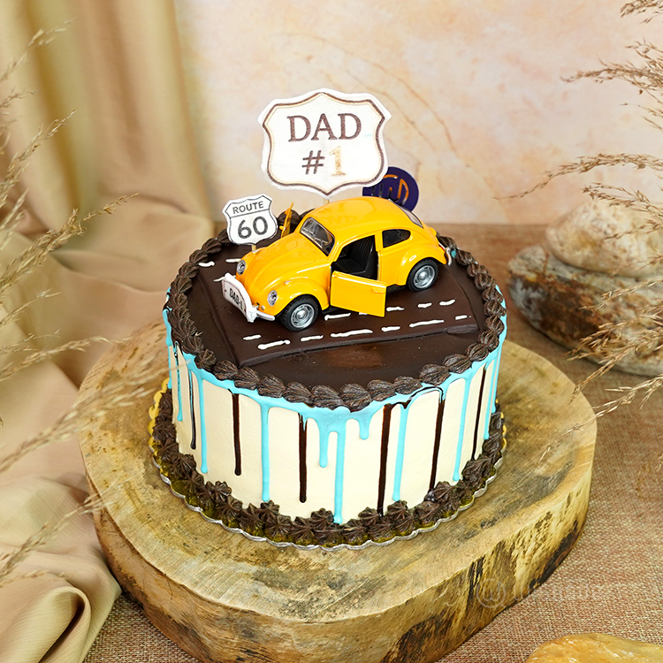 Vintage Cruiser Dad Edition Buttercream Ganache Cake