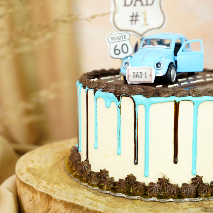 Vintage Cruiser Dad Edition Buttercream Ganache Cake