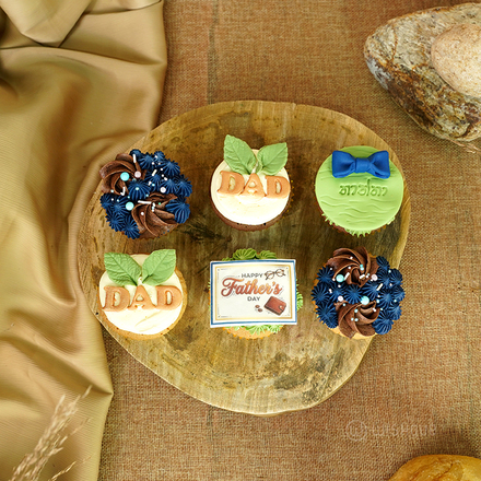 Happy Father's Day Cupcake Box of 06