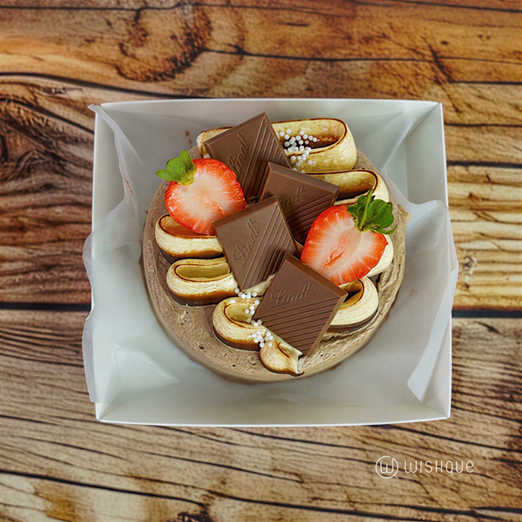 Lindt Strawberry Chocolate Bento Cake