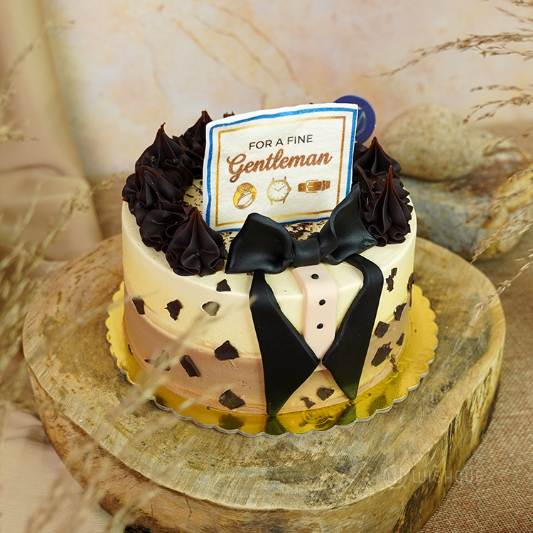 Royal Suit Chocolate Ganache Cake