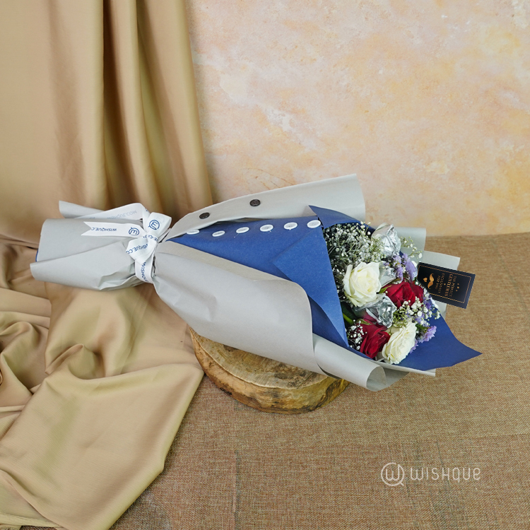 A Touch of Sapphire Gentleman Bouquet