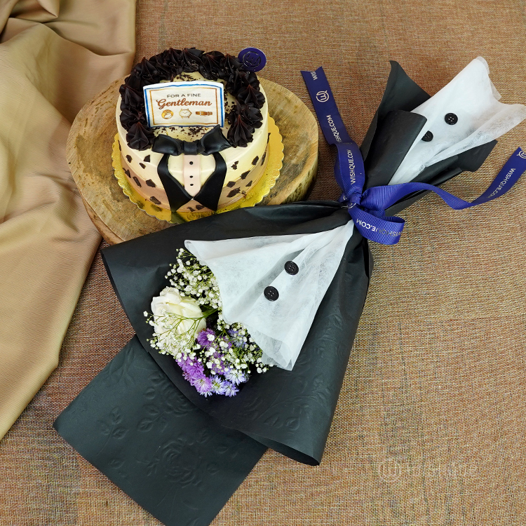 Royal Suit With Floral Gift Set