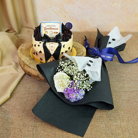 Royal Suit With Floral Gift Set