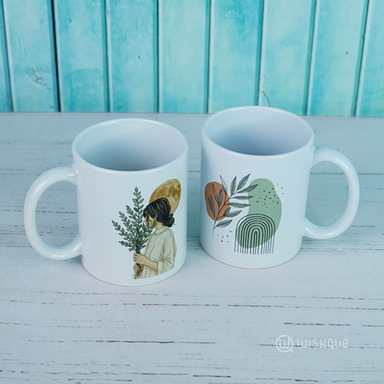 Woman & Botanical Arch Mug