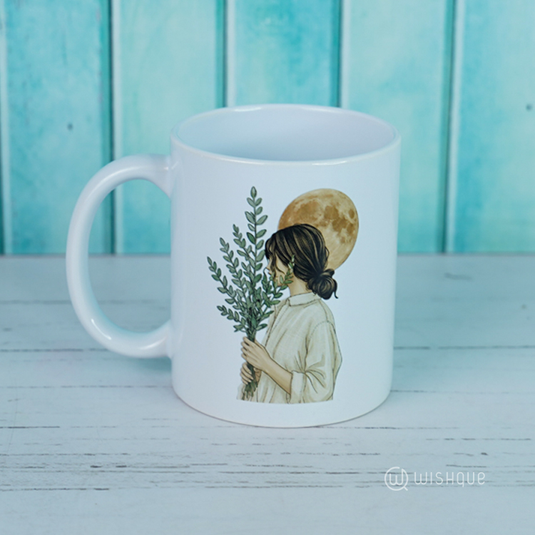 Woman & Botanical Arch Mug