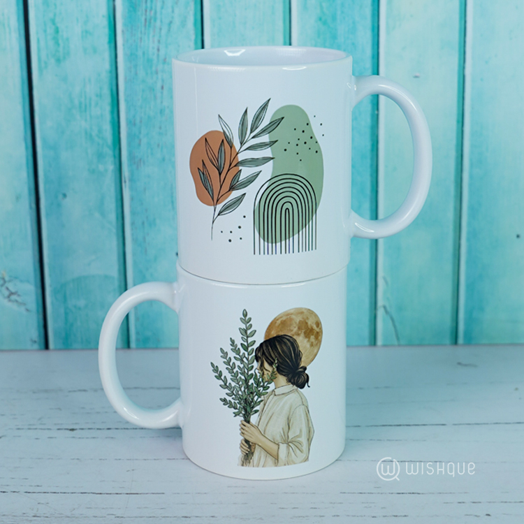 Woman & Botanical Arch Mug
