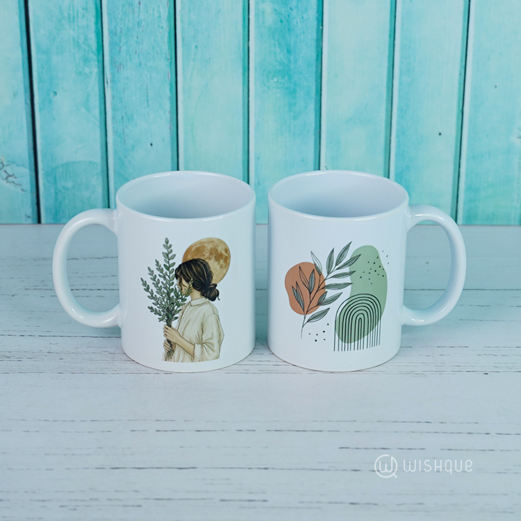Woman & Botanical Arch Mug