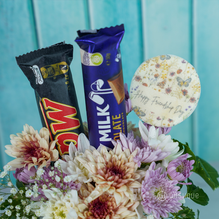 Sweet Friendship Fresh Flower Mug Arrangement