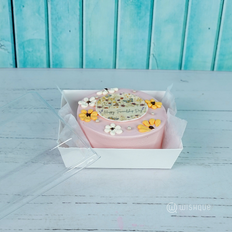 Happy Friendship Day Daisy Bento Red Velvet Cake