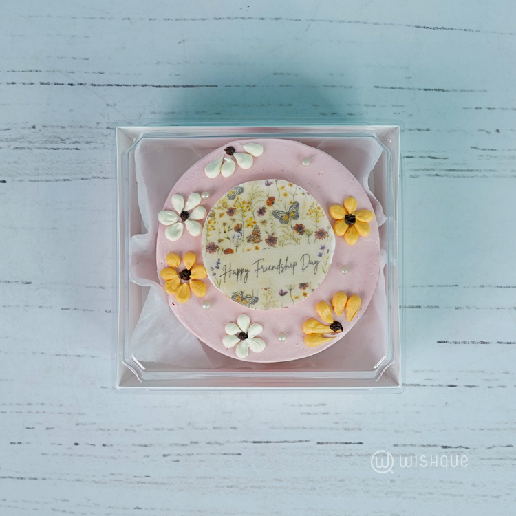 Happy Friendship Day Daisy Bento Red Velvet Cake