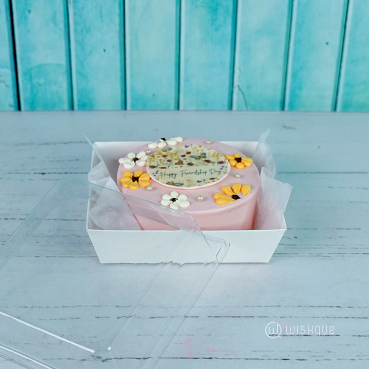 Happy Friendship Day Daisy Bento Red Velvet Cake