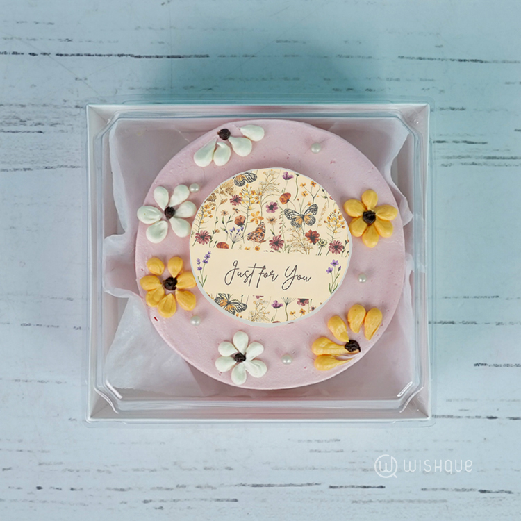 Daisy Blossom Red Velvet Bento Cake