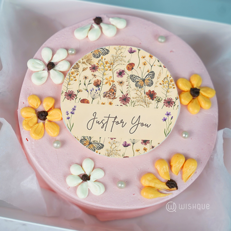 Daisy Blossom Red Velvet Bento Cake