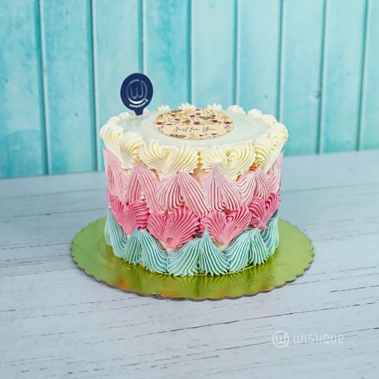 Pastel Fantasy Ribbon Cake