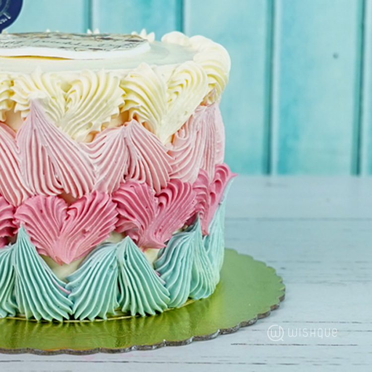 Pastel Fantasy Ribbon Cake