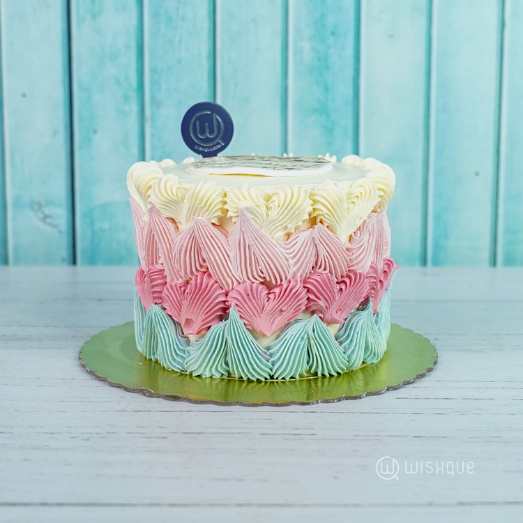 Pastel Fantasy Ribbon Cake