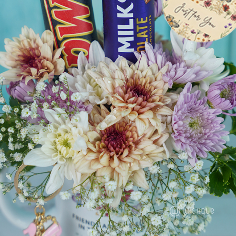The Garden Of Life Floral Mug Arrangement