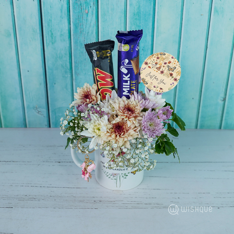 The Garden Of Life Floral Mug Arrangement