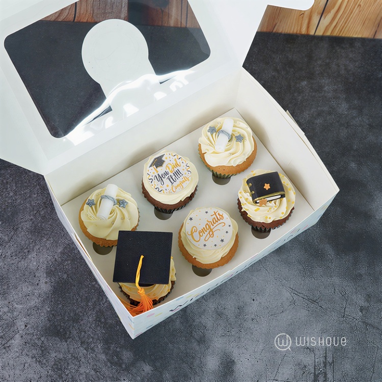 You Did It Congrats Cupcake Box of 06