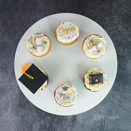 You Did It Congrats Cupcake Box of 06