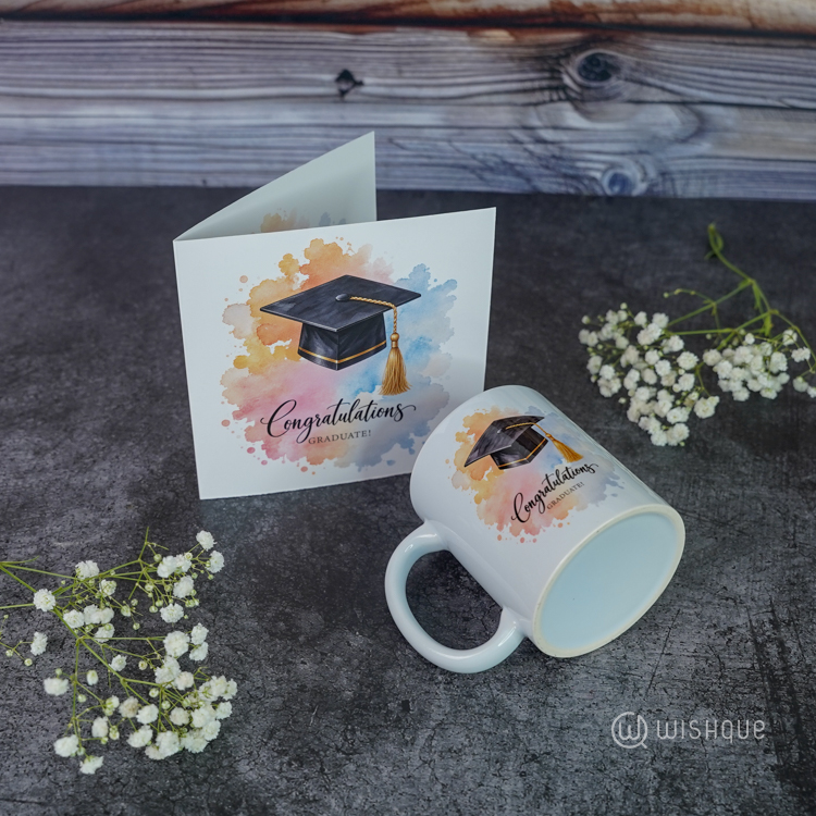 Congratulations Graduate Greeting Card & Printed Mug