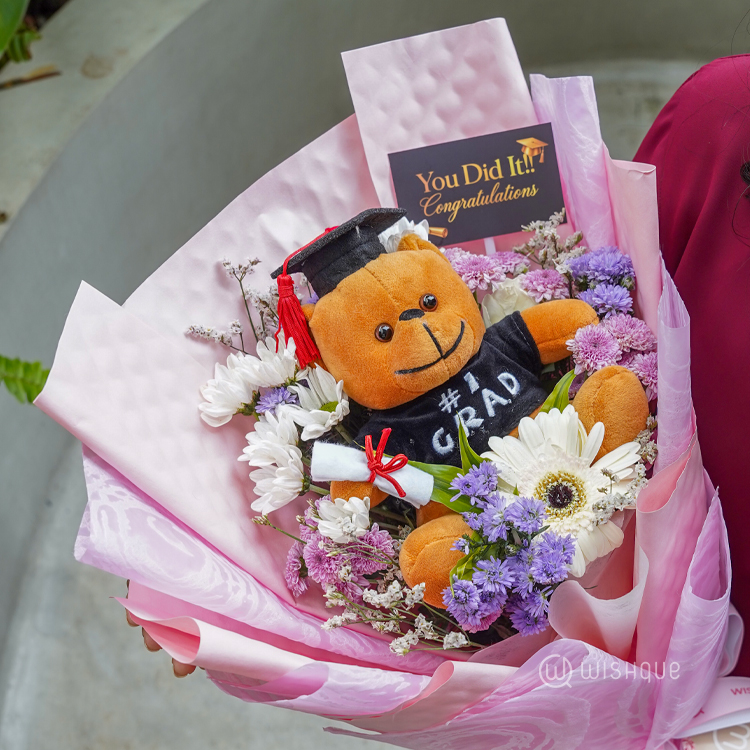 Graduation Blossom Fresh Flower Bouquet