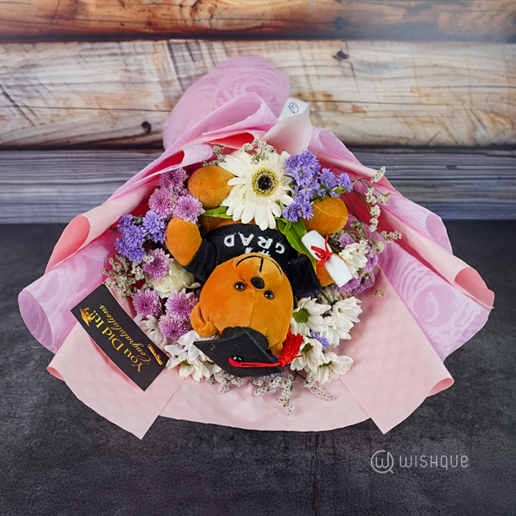 Graduation Blossom Fresh Flower Bouquet