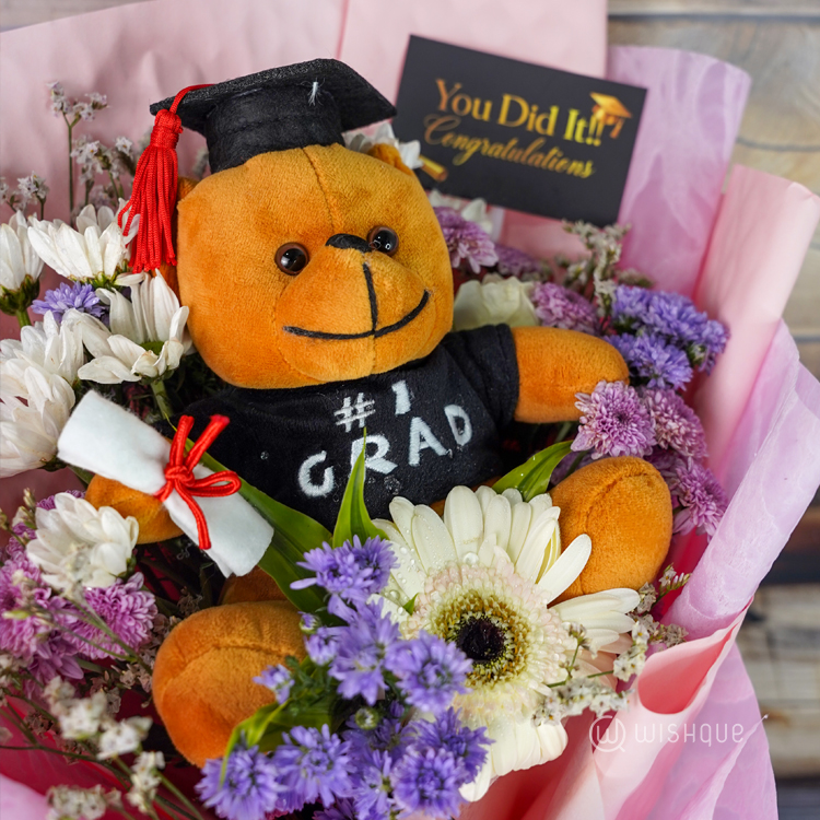 Graduation Blossom Fresh Flower Bouquet