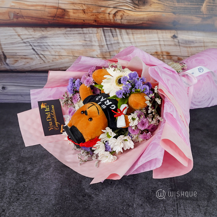 Graduation Blossom Fresh Flower Bouquet