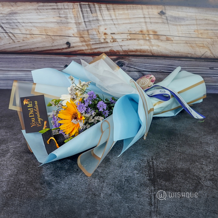 Blue Sky Graduation Bouquet