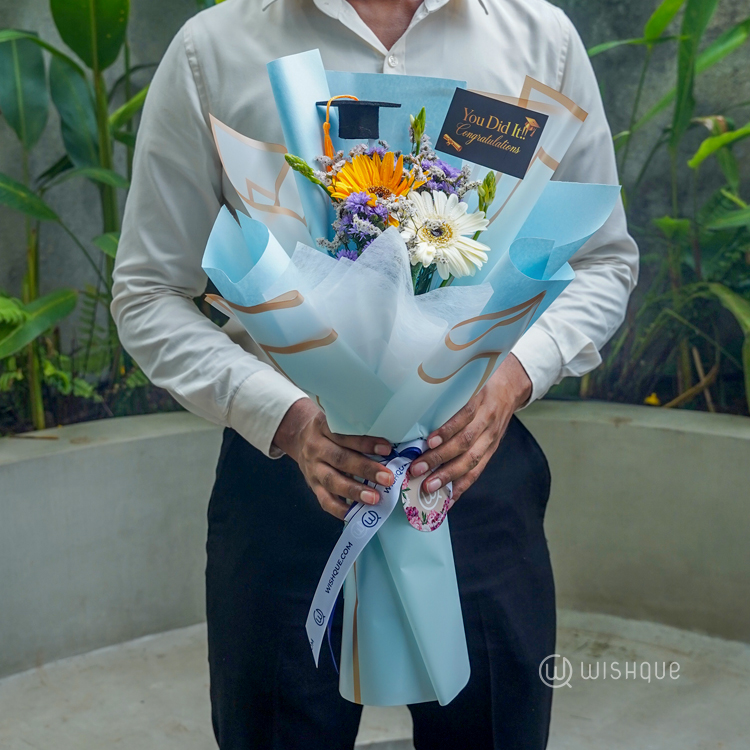 Blue Sky Graduation Bouquet