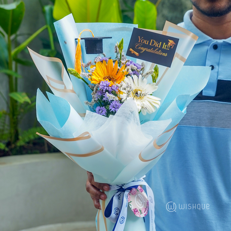 Blue Sky Graduation Bouquet