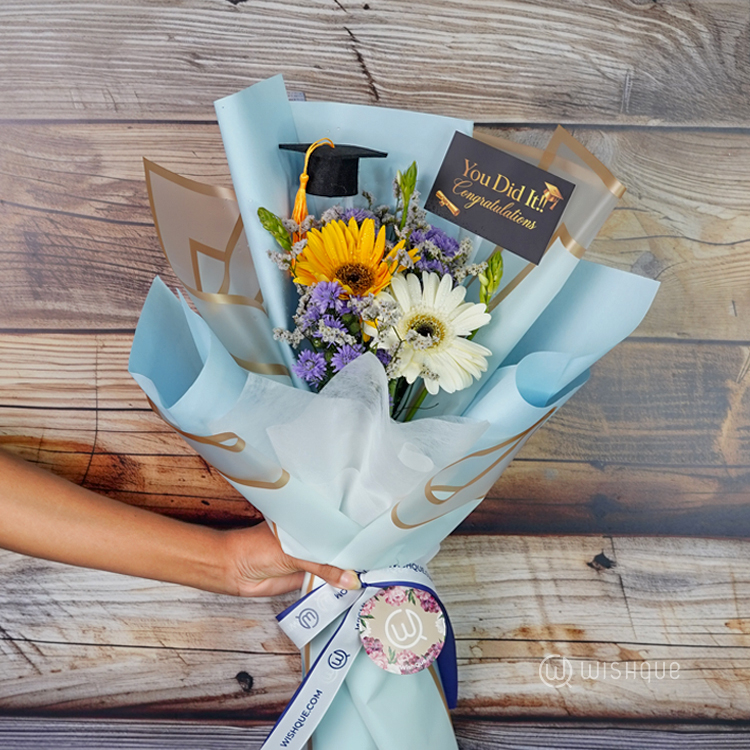 Blue Sky Graduation Bouquet