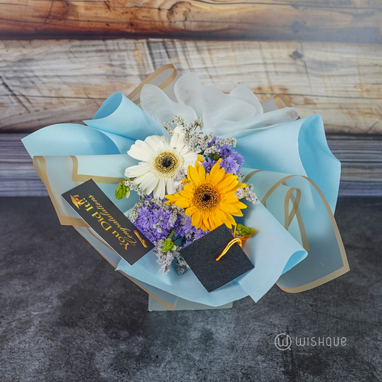 Blue Sky Graduation Bouquet
