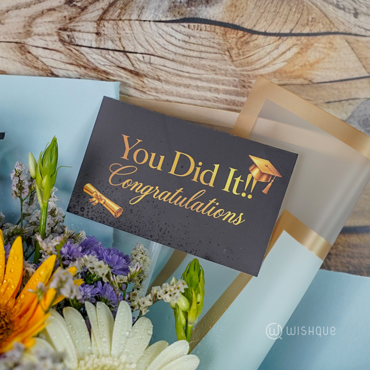Blue Sky Graduation Bouquet