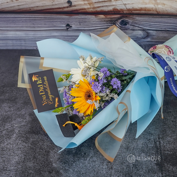 Blue Sky Graduation Bouquet
