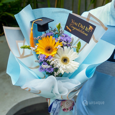 Blue Sky Graduation Bouquet