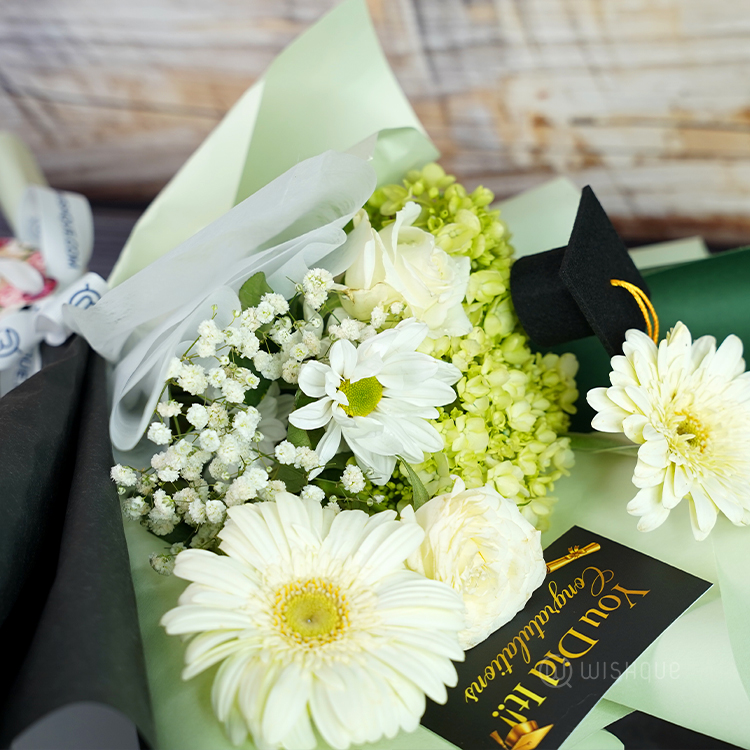 Evergreen Victory Graduation Bouquet