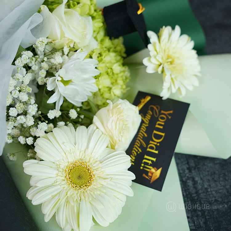 Evergreen Victory Graduation Bouquet