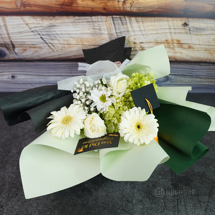 Evergreen Victory Graduation Bouquet