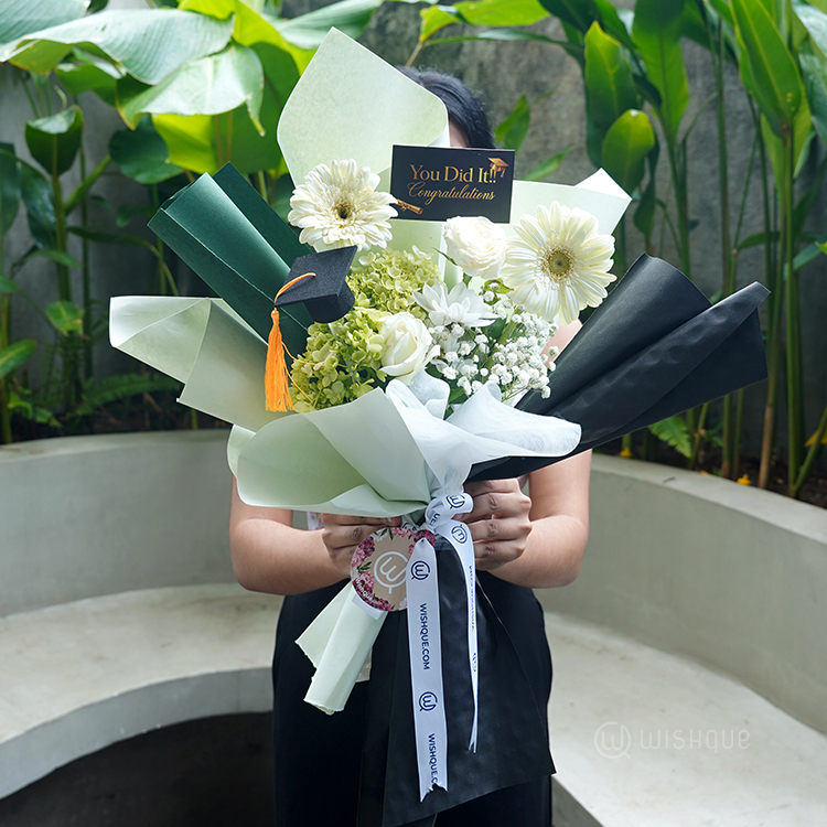 Evergreen Victory Graduation Bouquet