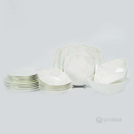 Alicante Cream (NBC) 35 Pcs Dinner Set