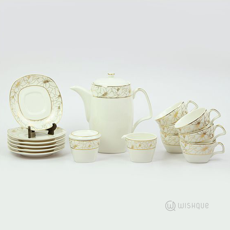 Aniella Gold IV 17 Pieces Tea Set