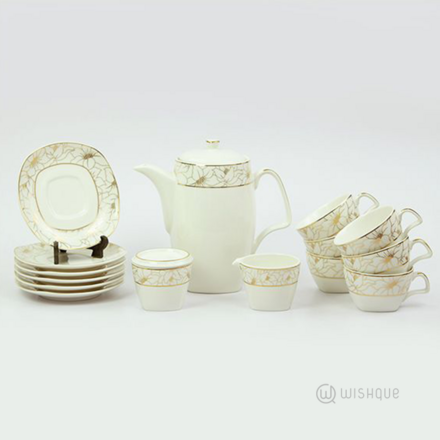 Aniella Gold IV 17 Pieces Tea Set