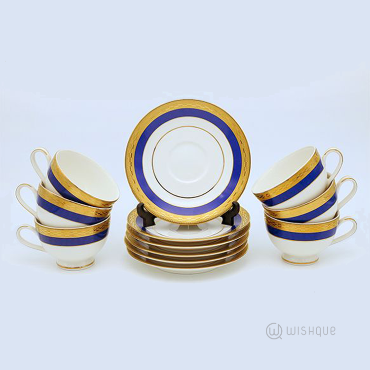 Bellini Gold 12 Pieces Tea Set