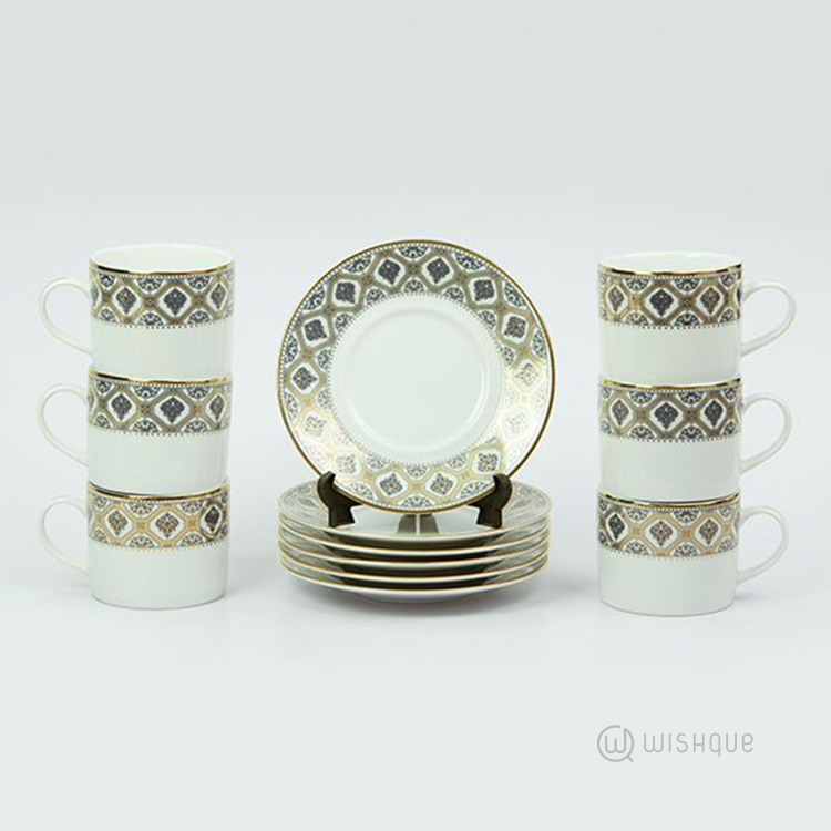 Doris Gray 12 Pieces Tea Set